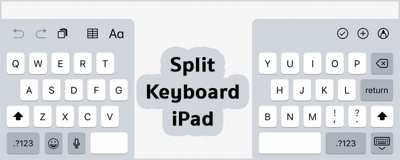 How to Use Split Keyboard on iPad - iOS 10, iOS 11
