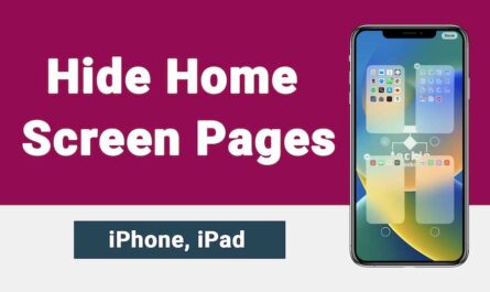 Hide Home Screen Pages iPhone