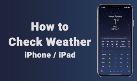 How to Check Weather On iPhone iPad